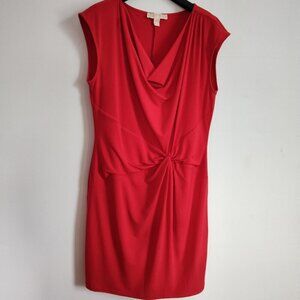Ladies SZ L Michael Kors Red Bodycon Dress